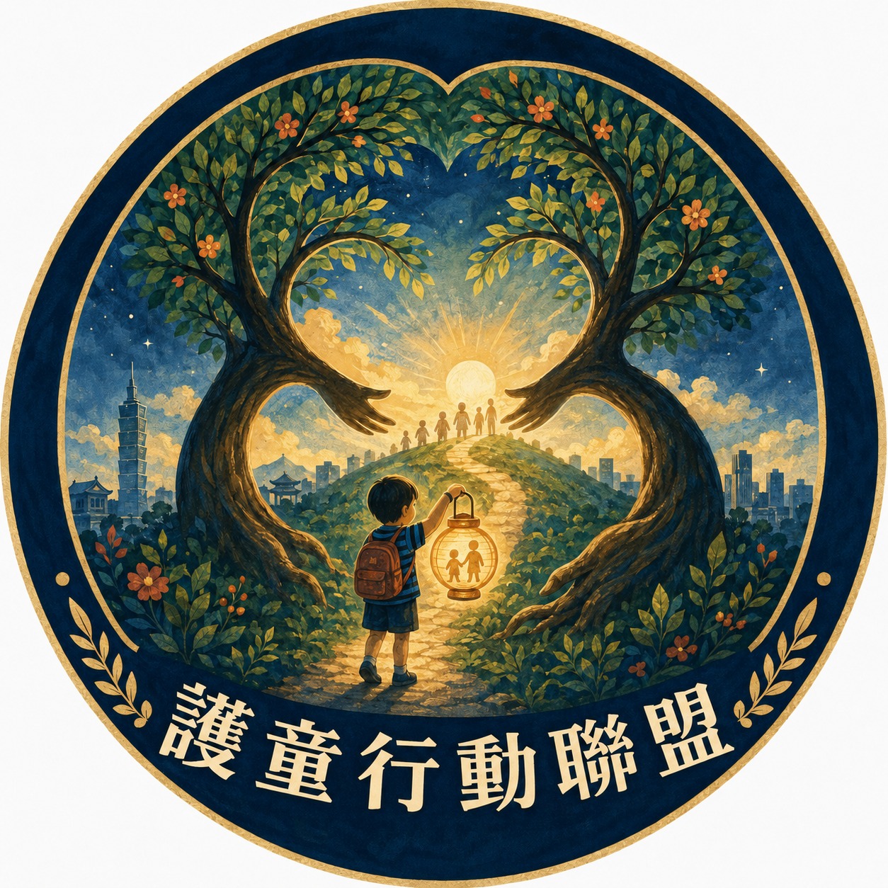 志工LOGO－點燈前行